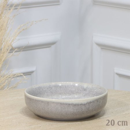 زبدية بورسلان مدور 20سم كابتشينو EL194/12 =ت.ش1