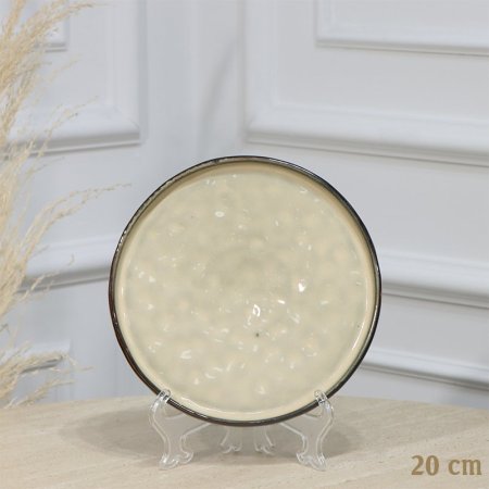 صحن صفح بورسلان مدور 20سم طحيني حيف عالي EL194/21 =ت.ش1