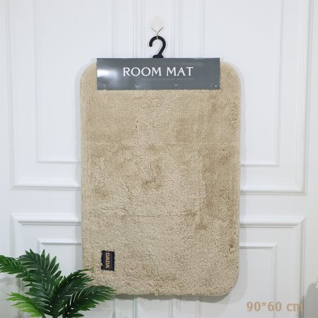 دعسة حمام مستطيل 60*90سم وجه فرو بيج غامق EL67/8 =رم4