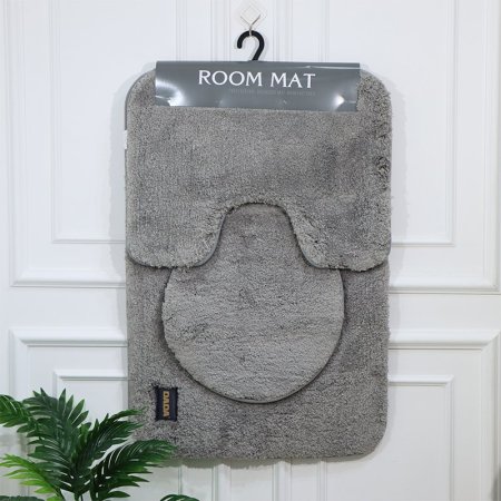 طقم/3 دعسة حمام مستطيل وجه فرو سكني غامق EL67/2 =رم4