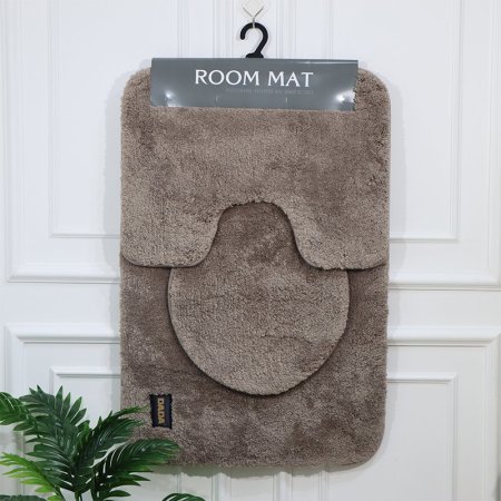 طقم/3 دعسة حمام مستطيل وجه فرو كابتشينو EL67/3 =رم4