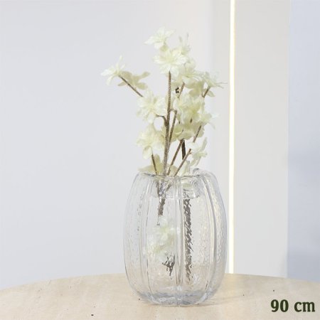 طقم/2 عرق ياسمين ابيض 90سم بلاستك EL89/4 =رم7