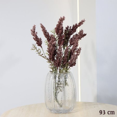 طقم/2 عرق ورد خمري 93سم بلاستك طويل EL89/3 =رم7