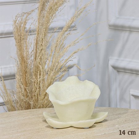 تحفة ريزن 14سم بيج شكل وردة EL156/35 =ت.ش1