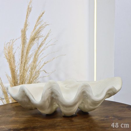 تحفة ريزن 48سم بيج شكل صدفة حفر EL156/37 =ت.ش1