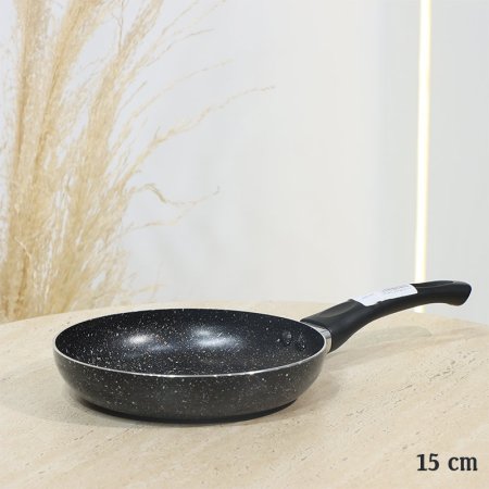 مقلى جرانيت مدور 15سم اسود A5/1 =ت.ش1
