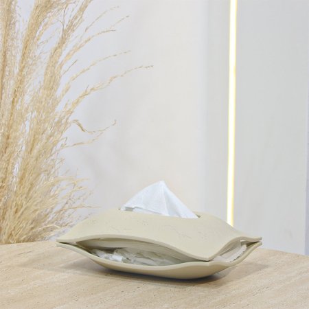 بكيت محارم جبص غامق بيضاوي مغناطيس EL98/15 =ت.ش2