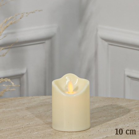 شمعة بلاستك مدور 10سم 1 عين بطاريات EL112/1 =ت.ش1