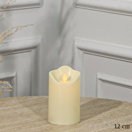 شمعة بلاستك مدور 12سم 1 عين بطاريات EL112/2 =ت.ش1