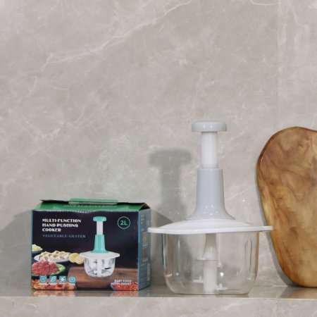 خراطة سلطة اكرلك مدور يد ضغط طويل 5شفرات بغطا EL171/1  =رم5