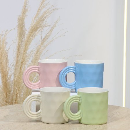 ماغ بورسلان لميع بصمة يد قوس محزز EL192/4 =ت.ش1