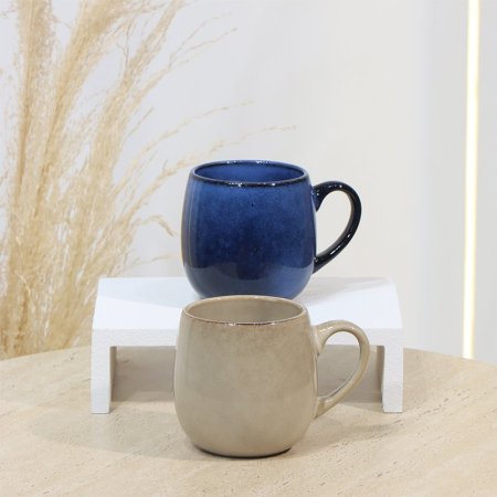 ماغ بورسلان مدور ملون يد نصف قلب EL192/11 =ت.ش1