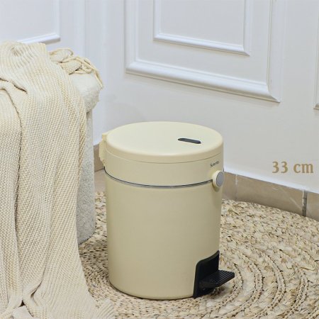 سطل دعسة تنك مدور 33سم كريمي EL178/4 =ت.ش2