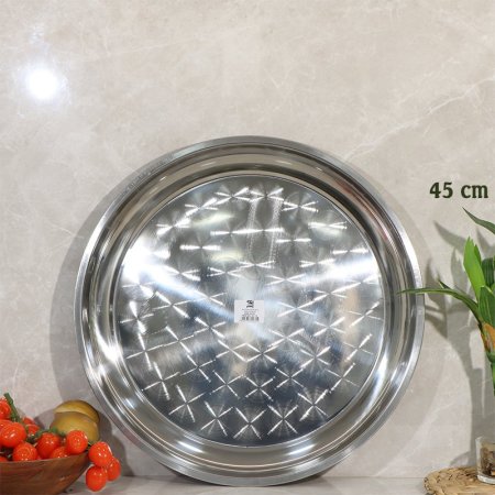 سدر ستانلس ستيل 45سم مدور خفيف K1/11 =ض2 =رم7