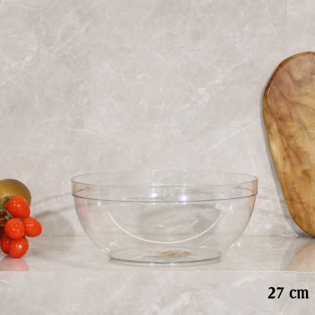 جاط اكرلك شفاف 27سم مدور EL170/5 =رم5