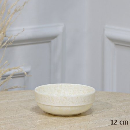 زبدية 12سم مدور ميلامين بيج لميع EL189/3 =ت.ش1