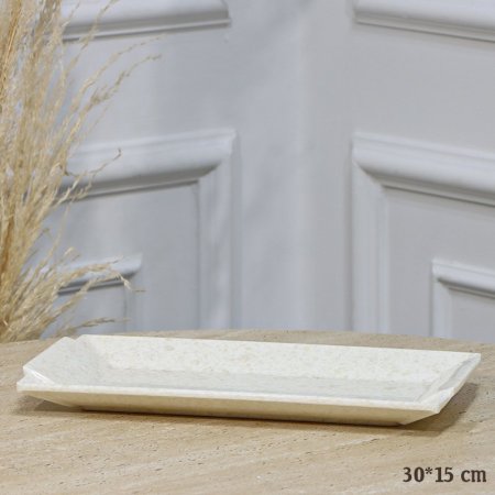 جاط صفح 30*15سم مستطيل بيدين ميلامين بيج لميع EL189/11 =ت.ش1