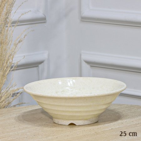 جاط جور 25سم مدور ميلامين بيج لميع حلقات EL189/12 =ت.ش1