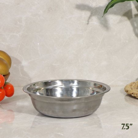صحن جور 7.5" ستانلس ستيل مدور k1/36 =ض2 =رم7