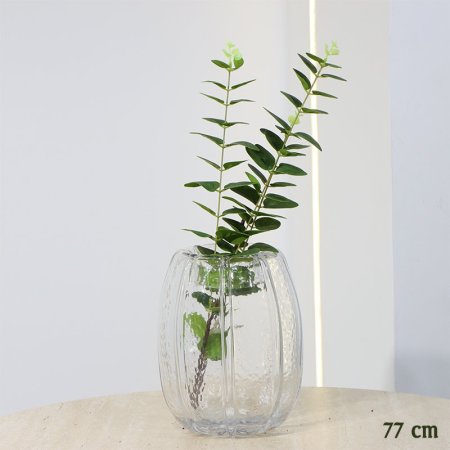 عرق شجر اخضر بلاستك 77سم شكل راس قلب EL140/3 =رم7