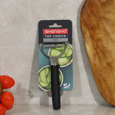 قشارة بطاطا ستانلس ستيل كرت يد سلكون اسود EL109/6 =ت.ش2