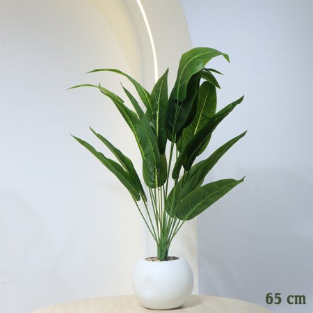 قوار بورسلان ابيض مدور 65سم ورد ابيض EL146/1 =رم7