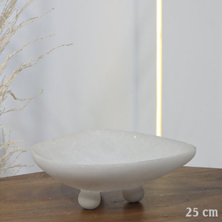 جاط فواكة مربع 25سم ريزن ابيض ارجل طابات EL158/7 =ت.ش2