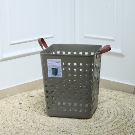 سلة غسيل مربع بلاستك مخرم بيدين بلاستك EL178/5 =ت.ش2