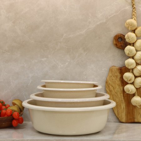 طقم جاط لكن/4 بلاستك بيج 24/27/34/40سم مدور EL82/17 =ت.ش3