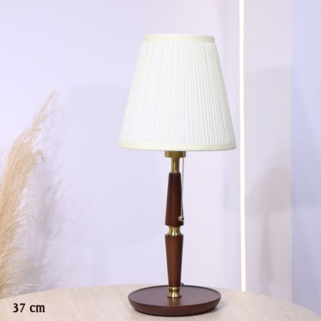 سهارة خشب 37سم قاعدة مدور بني شيد بيج محزز EL9/5 =س26