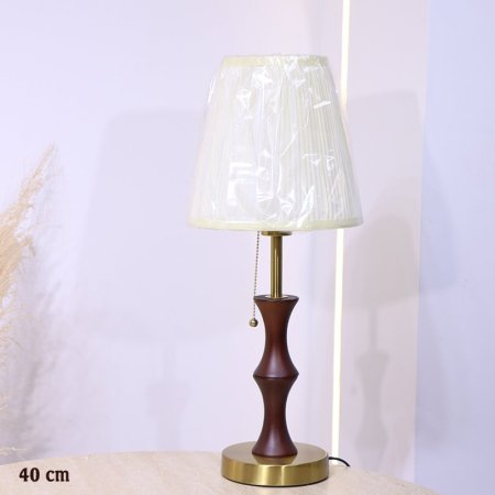 سهارة خشب 40سم مدور خصر حلقة شيد بيج محزز EL9/7 =س26