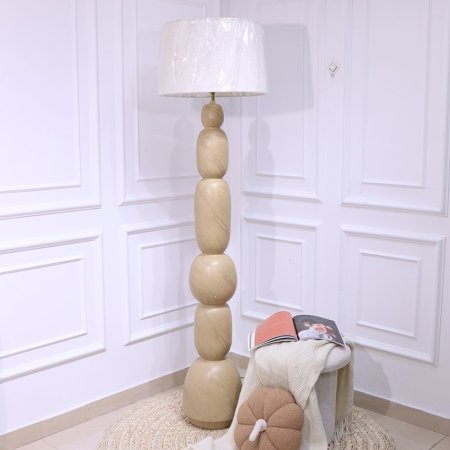 سهارة خشب 150سم 6 طابات بيج غامق EL9/16 =س26