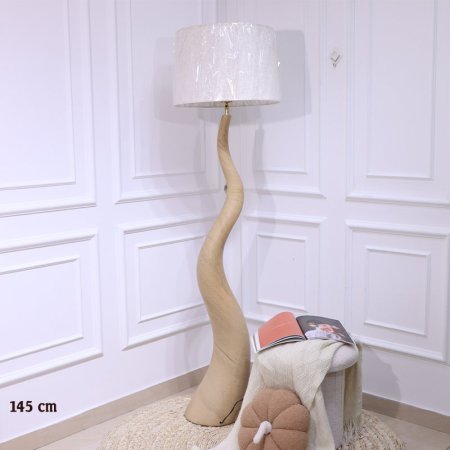 سهارة خشب 145سم شكل ملتوي بيج غامق EL9/19 =س26