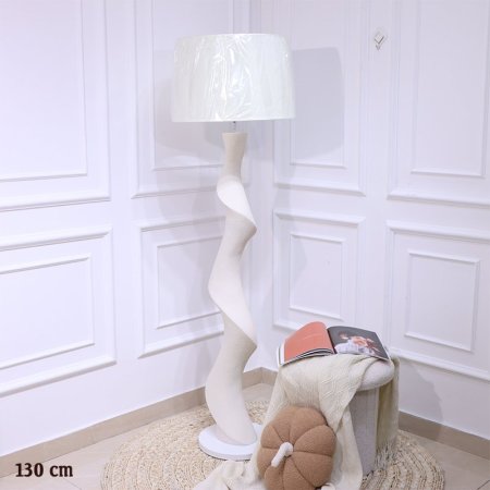 سهارة جبص 130سم شكل معرج ابيض غامق EL9/20 =س26