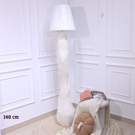 سهارة خشب 140سم شكل جذع شجرة ابيض غامق EL9/28 =س26