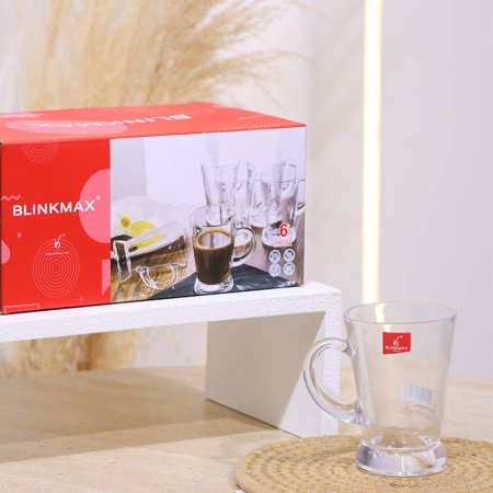 طقم كاسة شاي/6 زجاج سادة 185مل KTZB97 فيلا ++BM2