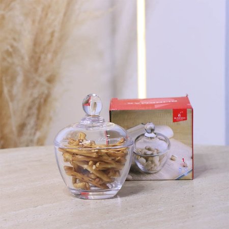 مضيفة زجاج سادة LZ0141 مدور 196مل ++BM2