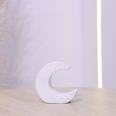 تحفة هلال 10سم ت.ك3 جبص ابيض 4K= SM212/61