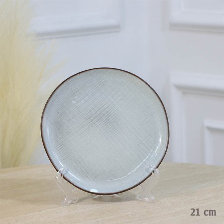 صحن سفرة بورسلان صفح 21 سم سكني A35/20 =ع1