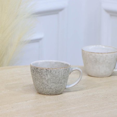 ماغ شاي بورسلان سكني محرزز ملون A35/30 =ع1