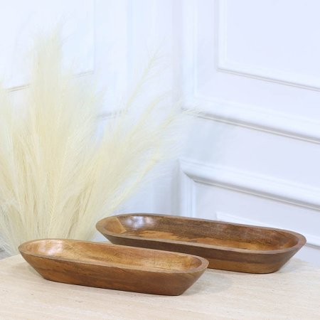 طقم /2 جاط بيضاوي جور 5.5*17+5.5*13سم خشب هندي HO-20012-2 %ه12