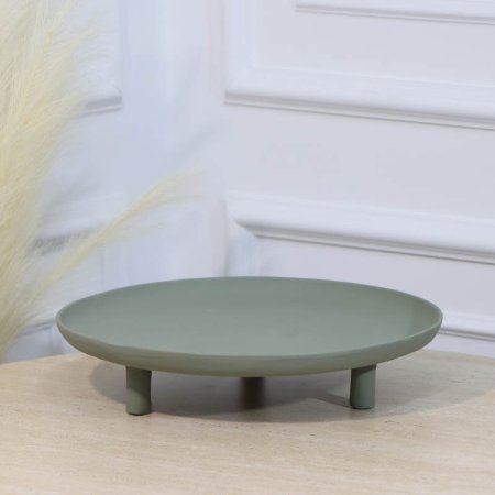 جاط بوب كيك مدور 35سم قاعدة 3 ارجل بستاشيو GR-25711B نحاس هندي %ه11