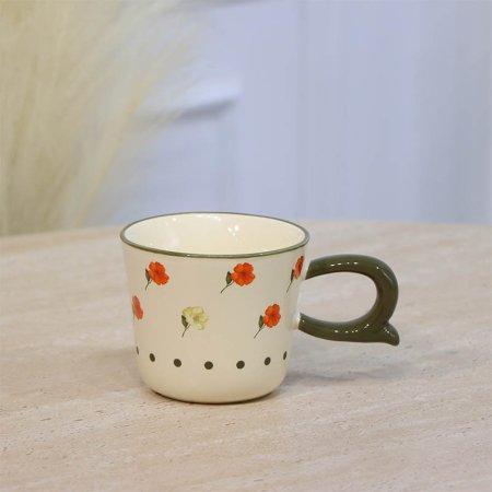 ماغ بورسلان مرسم ورد ملون ع كرتون  A146/4 =ع1