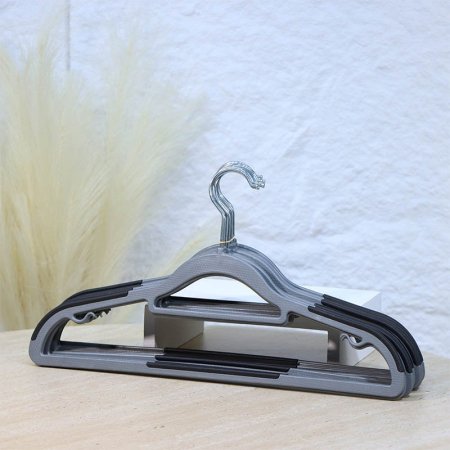 طقم /10علاقة ملابس بلاستك سكي غامق A155/8 =ع3