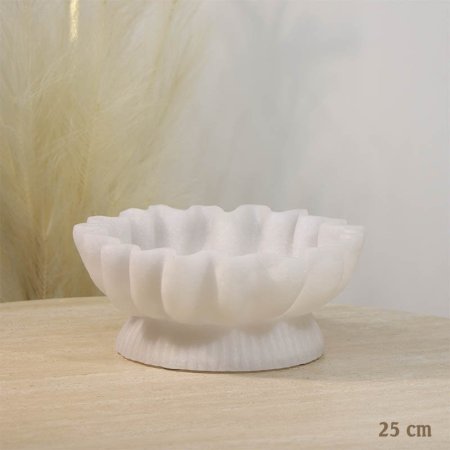 جاط فواكة بولاريزن 25سم جور ابيض مدورحيف معرج بقاعدة محزز A26/6 =ع4