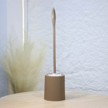 فرشاة حمام 50سم بلاستك مدور نسكافيه محزز يد طويل A213/1 =ع5