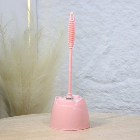 فرشاة حمام 37سم بلاستك وردة زهري يد طويل A213/5 =ع5