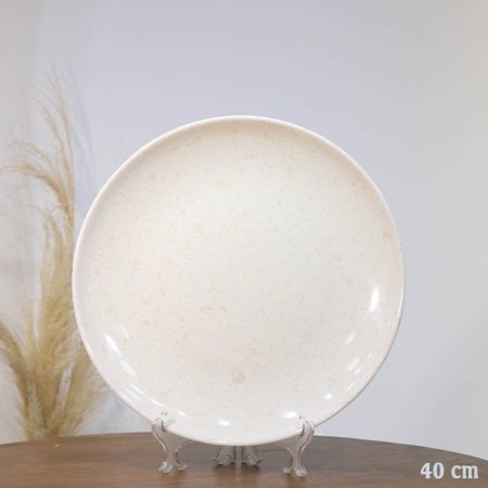 سدر مدور 40سم ميلامين رخام بيج A70/26 =ع1