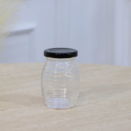 مطربان نمرة 2 زجاج محزز مدور غطا حديد اسود A46/4 =ع1