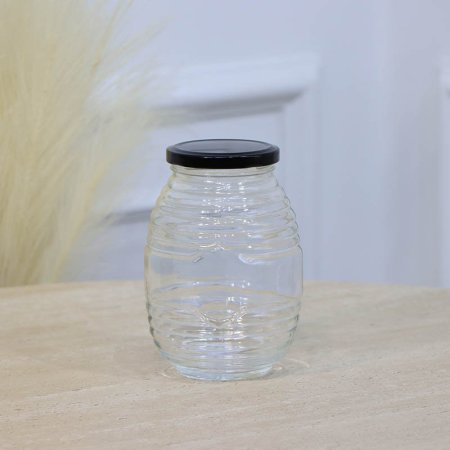 مطربان نمرة 4 زجاج محزز مدور غطا حديد اسود A46/6 =ع1